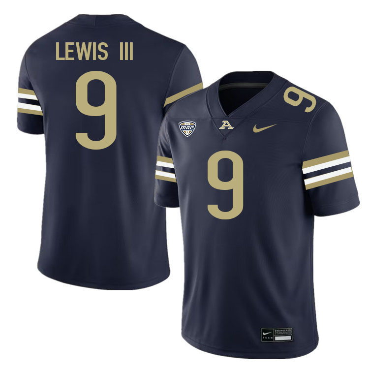 Paul Lewis III Akron Zips Jersey,University Of Akron #9 Paul Lewis III Jersey Youth-Navy